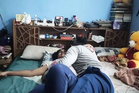 Vaishnavy and Sharun Raj malayalam talk with sex, Mallu couple hot sex and funny malayalam talk, Mallu couple hot romance sex