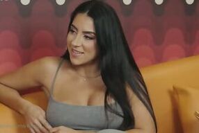 Watch this hot ebony babe take it in the ass in this wild orgy