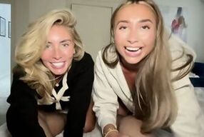 Bonnie Blue gets down and dirty with a hot threesome action