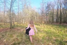 Forest Sex with a Happy Ending - I Couldn't Hold Back