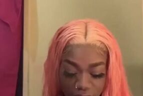 Keisha Minaj, the sexy ebony MILF, sucks and fucks her stepcousin's BBC until he nut's out