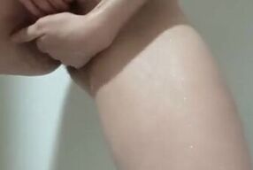 I fist my panties and piss all over myself until I cum hard