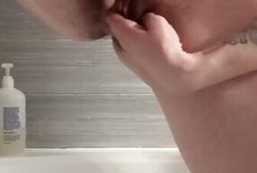 My hot amateur girlfriend fingers herself in the bathtub and squirts like a fountain