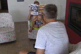 Perverted guy is filming me! The punishment: Fuck my stinky paw!