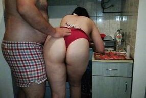 Sexy college teen Studenta Curva gets drilled hard and takes a huge cumshot in bucatarias of a united pig and a huge cock