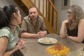 French Pegging - FemDom Humiliation, strapon, double fist, hot wax, cold water jet and Cei