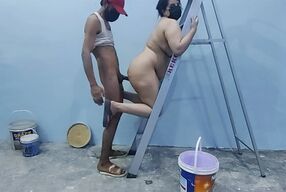 Desi bhabhi fucked by painter in home
