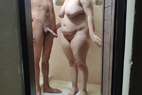 stepbrother cautch her stepsis in bathroom and fucked her