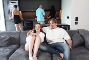 Students Fucking in Their Stepsister Apartment! Stepsister Supervised Hard Fucking and Supplied Lube to This Sluts