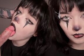 My Gothic step sister is Obsessed with Blowjobs