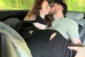 Two College Best Friends Seduced Their Uber Driver Into Having A Threesome|OF:leotheredhead