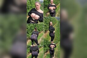 Pissing in nature and satisfying my lust.