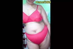 Indian Bhabhi fucking video with red bra pant