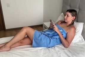 Step Brother Caught Step Sister Naked and Alone After Shower