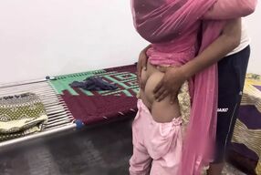 Pregnant Desi StepMom fucked in ass and pussy by the servant