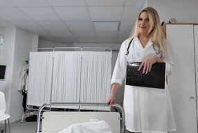 Sick? My ass! He fucks me like a man possessed in the treatment room!