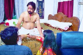 Tharki Dhogi Baba fucked Bhabhiji on the pretext of giving saving ( Hindi Audio )