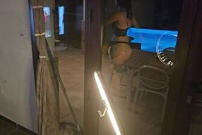 MY MY BEST FRIENDS WIFE STARTED WORKING OUT ENDED WITH HUGE CUMSHOT IN HER FACE