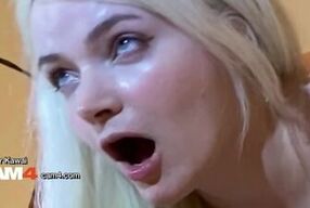 Amber Kawai gets surprised doggy by her stepbrother before her CAM4 show