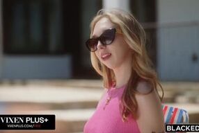 BLACKED Rampant Violet Myers Takes On 8 BBCs In First-Ever Gangbang