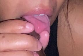 Slow crazy tongue action BJ