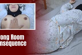 Hijab Sister in Law Laying in My Bed and Taste Her Tight Pussy - Minokiiko