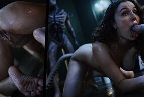 3D Anime Horror - Nerdy Girl Leana Lovings Summons Sex Demon And Gets Monster Fucked Unbirth Vore