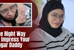 Hijab College Girl Have Fun With Sugar Daddy in The Car - Minokiiko