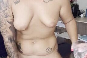 Pissing NAKED In Two Glasses????