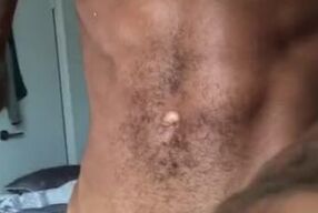 Snapchat: Bigpimpindonn | Hot Guy Jacking Off His Thick Black Cock & Moans Sexy As Fuck!