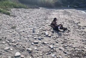 Spin the Bottle Game on the Beach -Unforgettable Holiday Sex w. Two Stunning Girls english subtitles