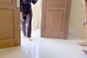 Visiting a neighbor's house is even knocked out the door