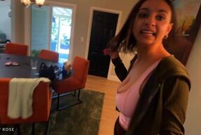 Busty college slut gets fucked in public alleyway