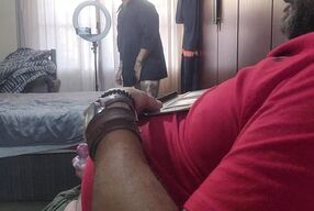 Cuckold wife dripping strangers creampie on husbands cock while he jerks off