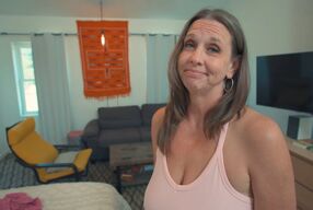 The Sure Thing - Sexy MILF Autumn J Cooper at Sex Over 50 confronts her step-son about the missing funds from the household acco