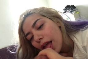 Left work early to swallow some of daddy's cum