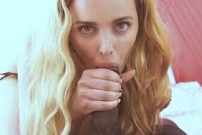 Blonde Sucks And Rides BBC At The Beach