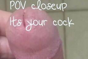Beautiful Frenum Cock "POV your cock up close"