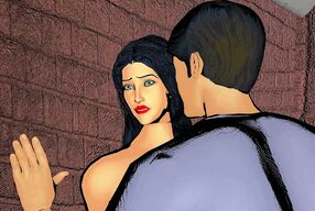 Hot sexy widow woman enjoyed sex in the bathroom