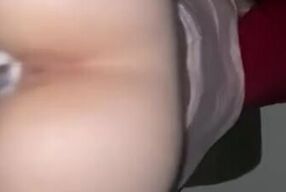 Creamy White Pussy Stroked By BBC