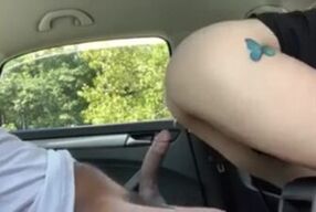 Good Pussy In The Car. We got Caught!