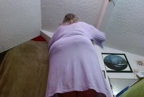 1228 Giantess pretends she doesnt see escaped tiny, but she catches him. with her ASS!