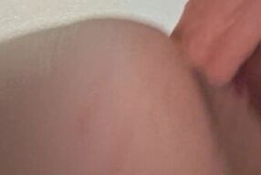 pounding backed up on giant dildo