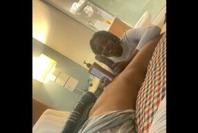 Fucking tight ebony after work