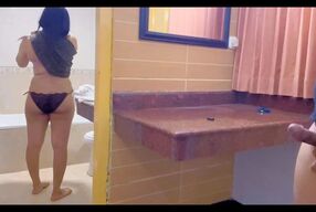 A bra when my stepmom pissed I ended up fucking her because her body was sexy