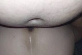 I fuck my wife from behind and creampie her.