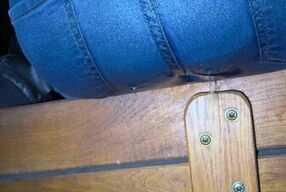 Emptying my bladder in public