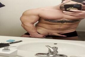 Buff Bisexual Takes Cock Out And Poses For Onlyfans