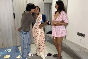 Boy has sex with stepsister and her friend