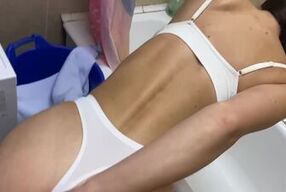 Anal creampie in the shower with my brother's wife